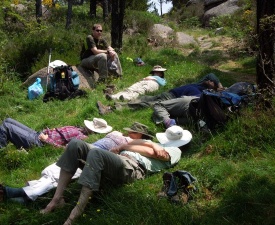 July 2013 First of many naps on Galicia tour